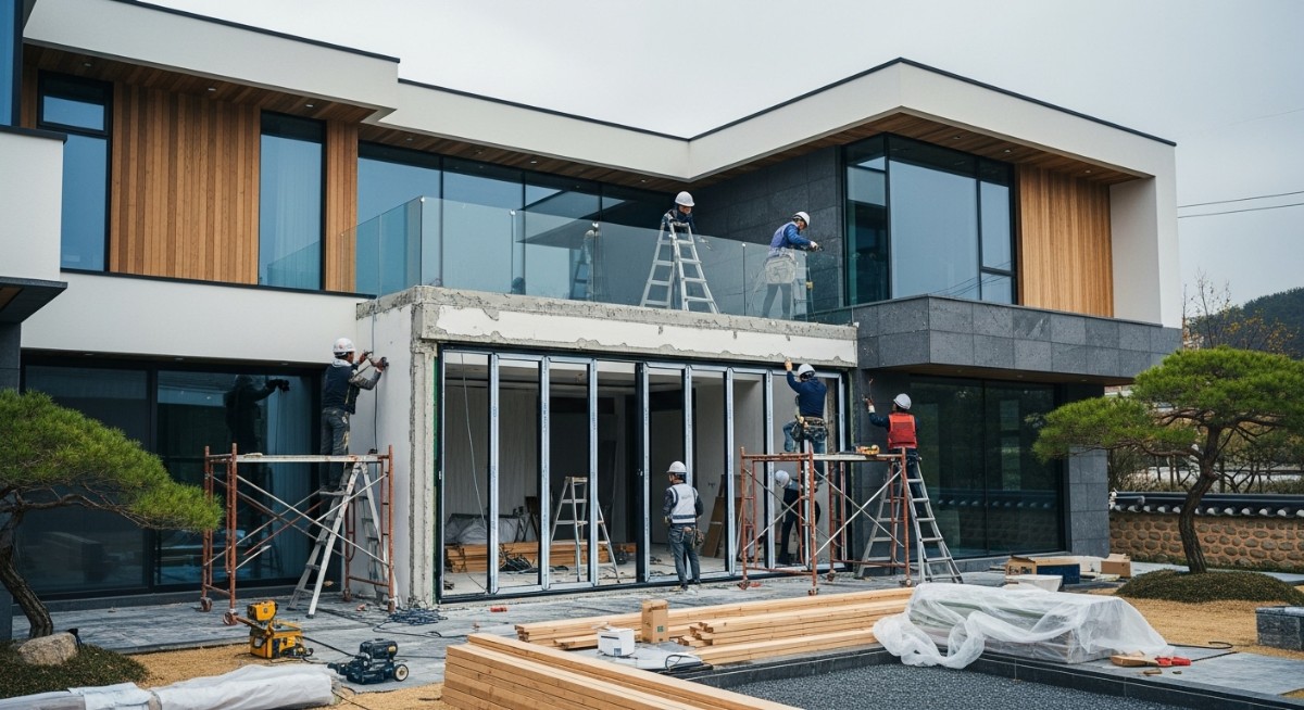 50년된 구옥의 구조변경.